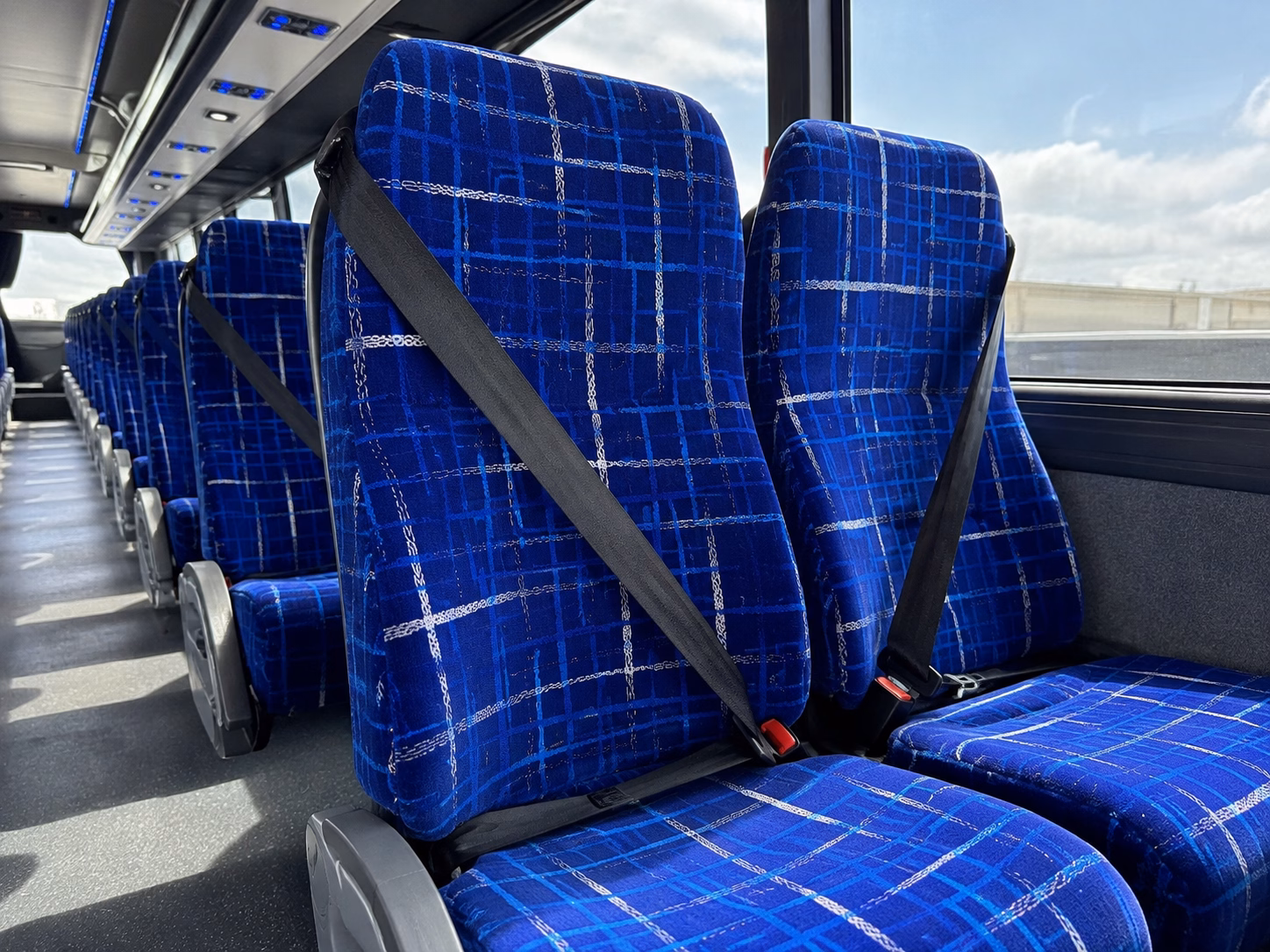 fayetteville charter bus services interior