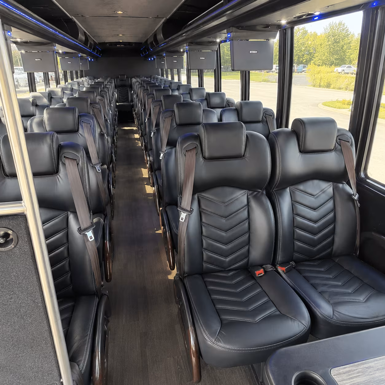 minibuses and charter buses sized to your class not the other way around